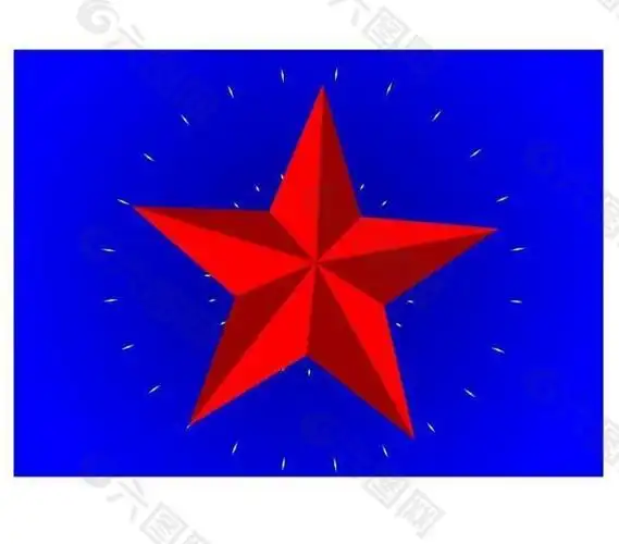 闪闪发光的五星图片