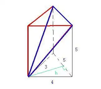 已知一几何体三视图如下,求其体积(貌似是一个三棱柱截去一个三棱锥