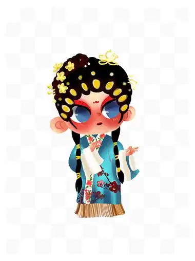 中国风京剧旦角京剧女