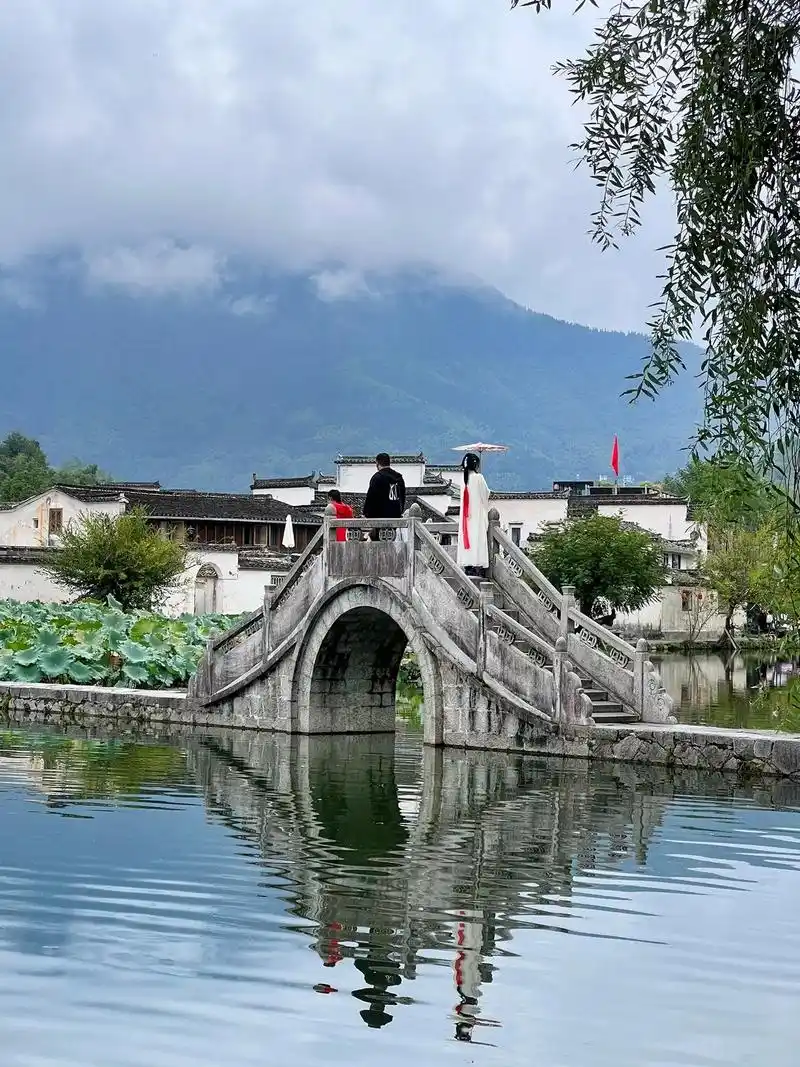 皖南黟县古村落·宏村.#图文来了  烟雨残荷,青砖黛瓦马头墙 - 抖音