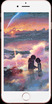 你的名字 新海诚 唯美 浪漫 流星 三叶 livephotos 动态 锁屏 壁纸 动