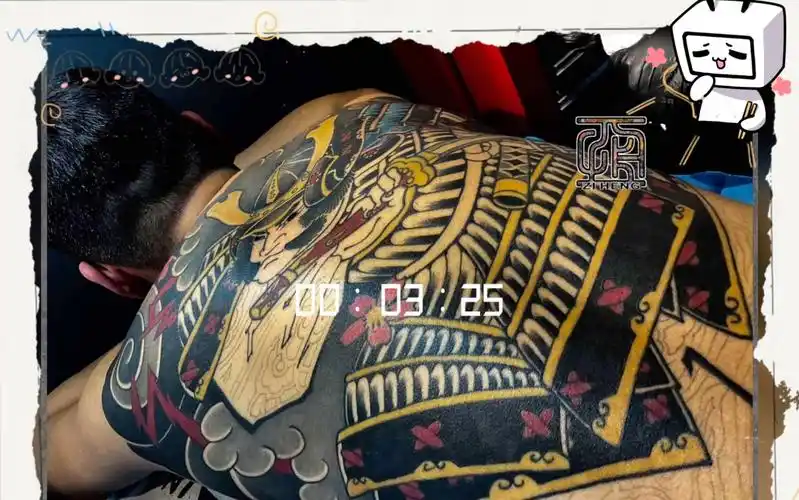 晓一老师的满背武士#子恒刺青# #遇见艺术# #传统纹身