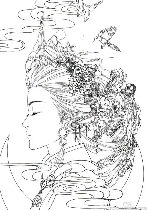 新手练习线稿古风线稿集iv52p