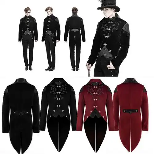 中世纪男款服装欧洲宫廷王子外套复古西服万圣节民族服装