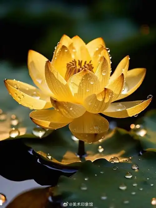 金色莲花代表好事将近