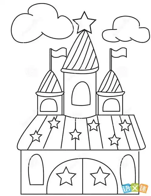 漂亮的城堡简笔画图片大全怎么画城堡简单又漂亮漂亮的城堡简笔画图片