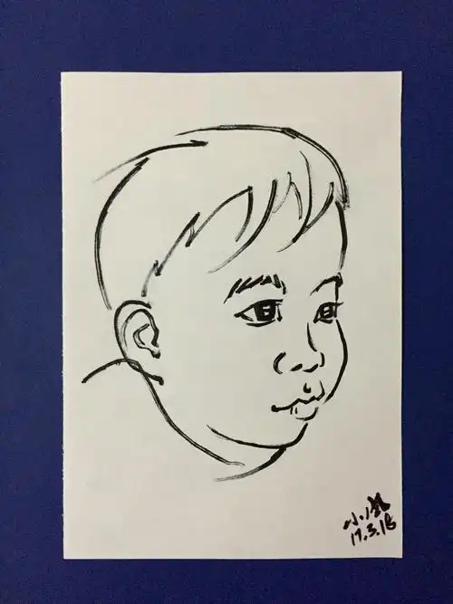 人物肖像画简笔画 人物肖像画简笔画小女孩