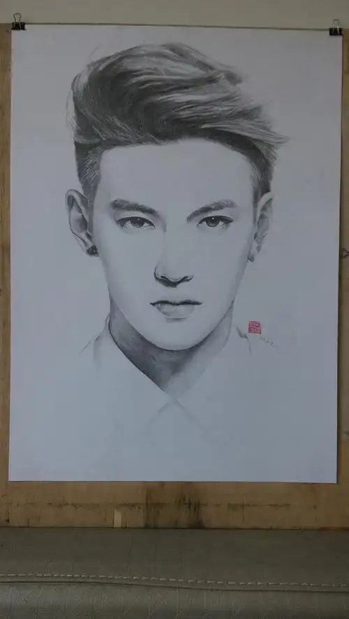 凡熙画室～明星素描系列～吴亦凡