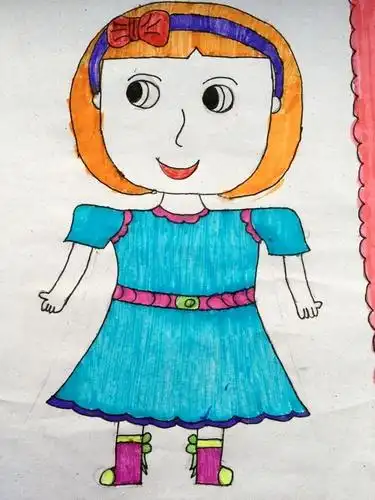 自画像/少儿绘画作品/儿童画/网络美术馆_中国少儿美术教育网