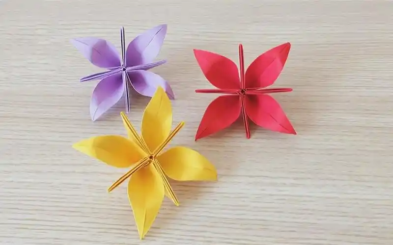 立体花折纸教程,步骤详细,简单易学!