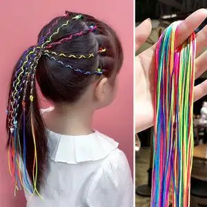 丝带辫编头头发儿童七彩编发彩带treasureelf旗舰店阿里巴巴为您