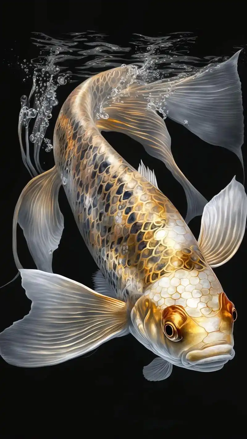 图文伙伴计划 #招财锦鲤 #锦鲤 #锦鲤壁纸 #壁纸