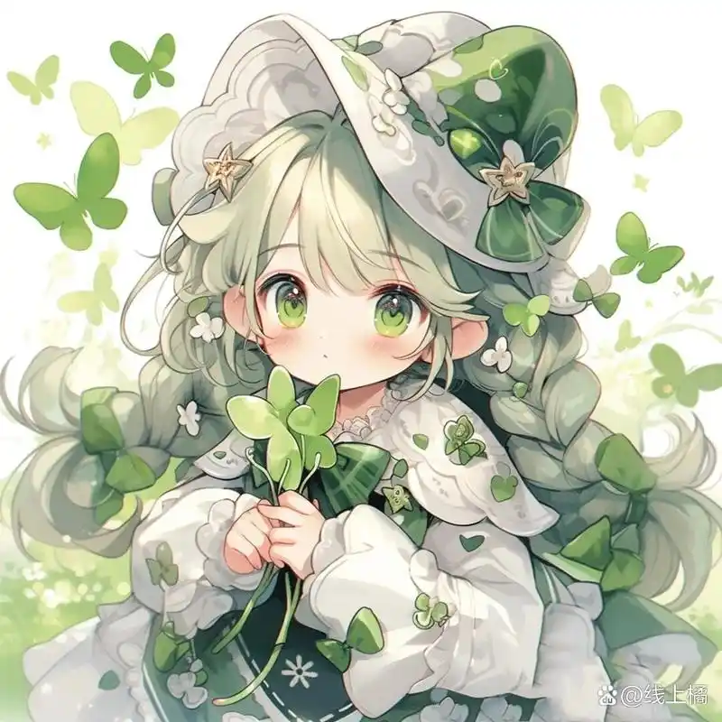 绿色幸运草女生头像 下期还想看什么评论区留言(破10赞更)