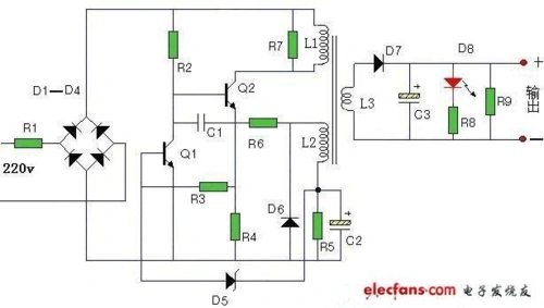 手机电池充电器电路图