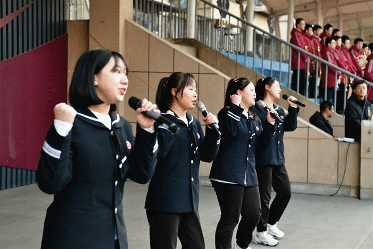 西安铁一中2022年春季开学典礼_校园生活_资讯_中招网_中招考生服务