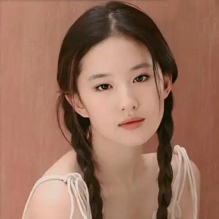 神仙姐姐刘亦菲麻花辫清纯可爱美女图片