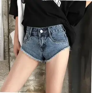 低2牛仔外h裤女性感牛子超低腰白色牛仔短裤女低腰潮20腰0高0人付款