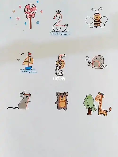 1-10数字画画宝马必备技能get 起来绘画简笔画