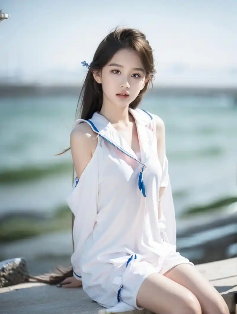 清纯美少女水手服写真照片,漂亮小姐姐甜美可爱#美女# #水手服少女