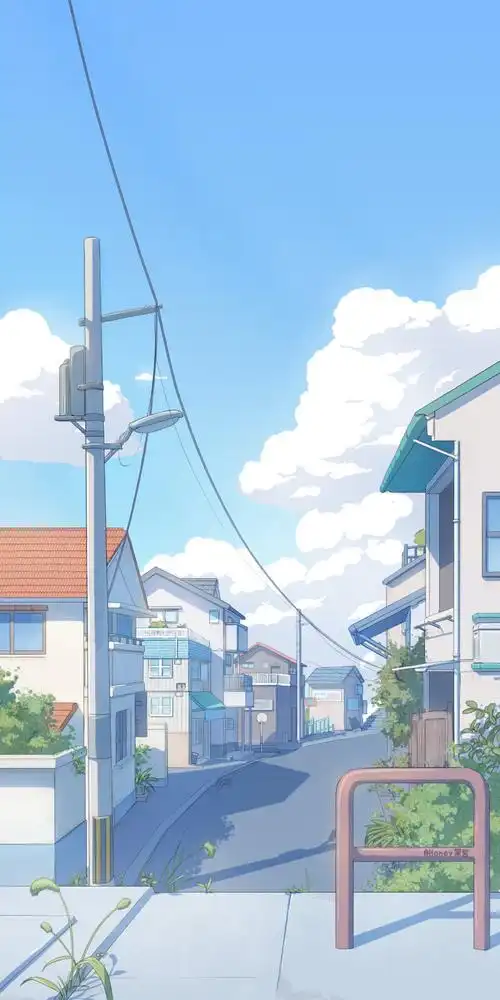 一组日系动漫场景壁纸 二次元 全面屏手机壁纸无水印 67crhoney果酱