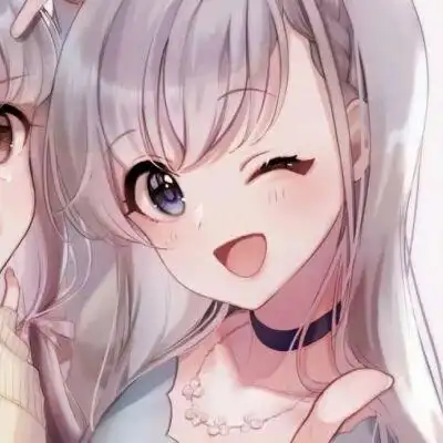 闺蜜头像卡通两张超萌