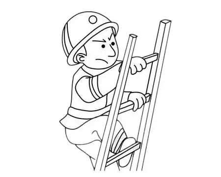 勇敢的消防员简笔画简单画法步骤图片大全,图片,简笔画-学笔画