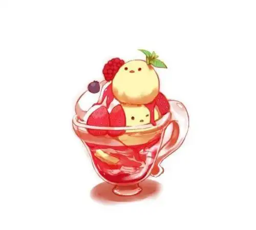 美食的结合 图片来自pixiv チャイ食物简笔画可爱q版超萌可爱食物简笔