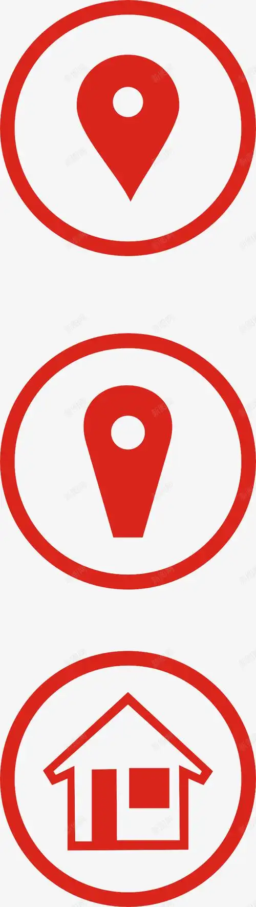 地址小图标名片图标矢量图平面电商创意素材