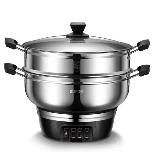 苏泊尔多功能电热锅电炒锅电蒸锅电火锅蒸煮一体锅电煮锅zn32yk11