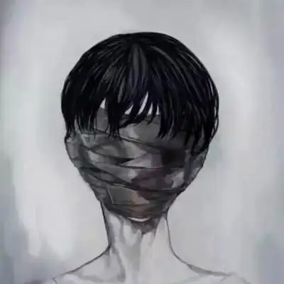 恐怖头像吓死人不偿命 二次元黑暗血腥系男生头像