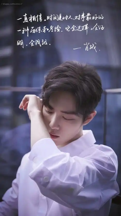 肖战语录手写壁纸