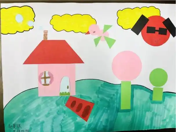 宜宾市南溪区长江学校二年级四班开展创意拼图活动