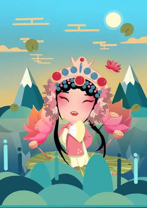 盐城淮剧旦角姐妹花人物设定插图