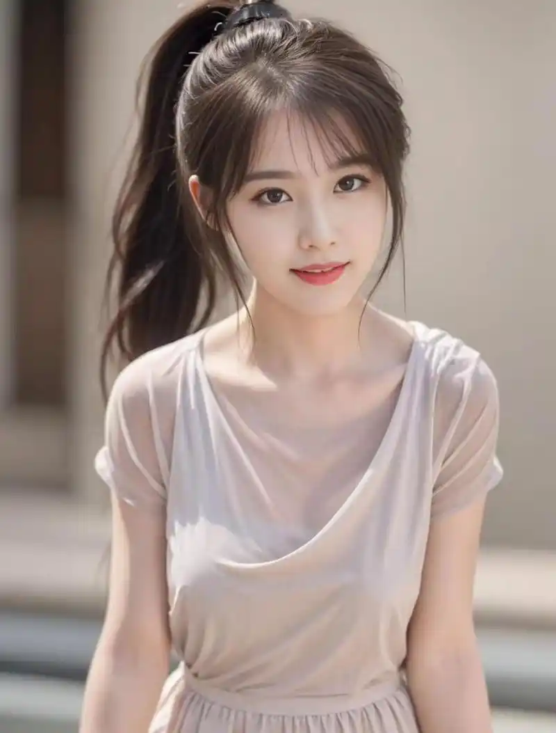 日常穿搭#  灰色的薄纱很难搭配,适用于颜值高的女生,皮肤白皙很关键