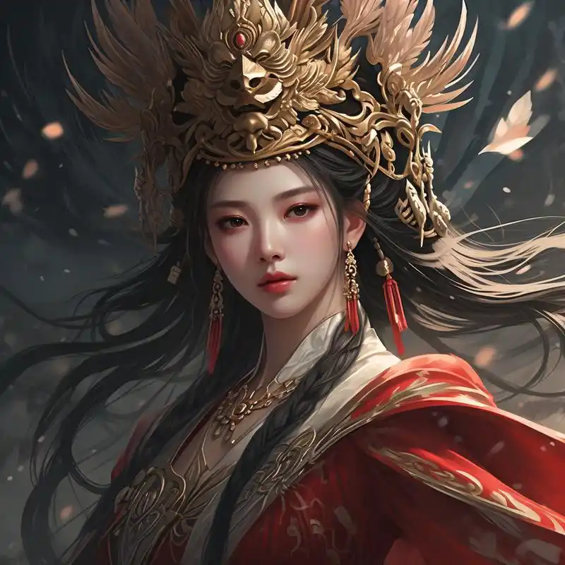 来试试这款古风武则天动漫头像吧!