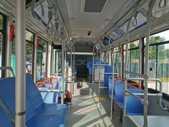 图为氢能源公交车内部.徐林茂 摄