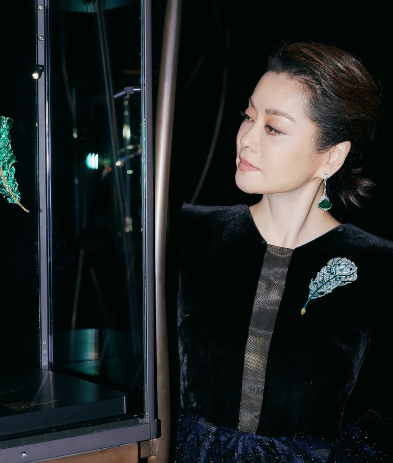 毛阿敏又"美回来"了,一袭拼接连衣裙成熟优雅,58岁仍惊艳