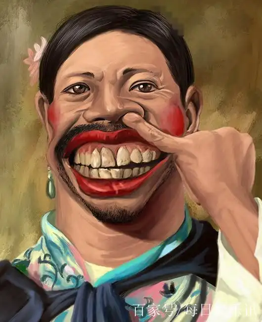 明星抽象手绘图,个个都搞怪有趣,若你全认出,请你吃辣条: 1.