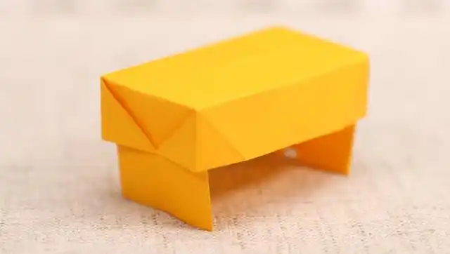 小爱的手作日记 简单精致的折纸小桌子