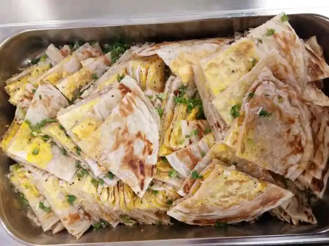 大食堂早餐菜品照片