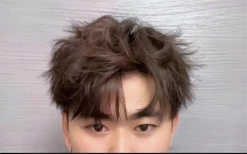 学生党一定要有的发型,韩式凌乱微分碎盖#男士造型教程_哔哩哔哩_bili