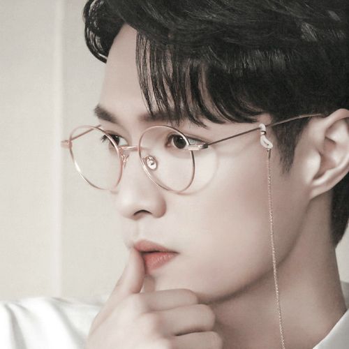 张艺兴同款眼镜圆框ins文艺复古平光镜防蓝光金丝眼镜架超轻近视