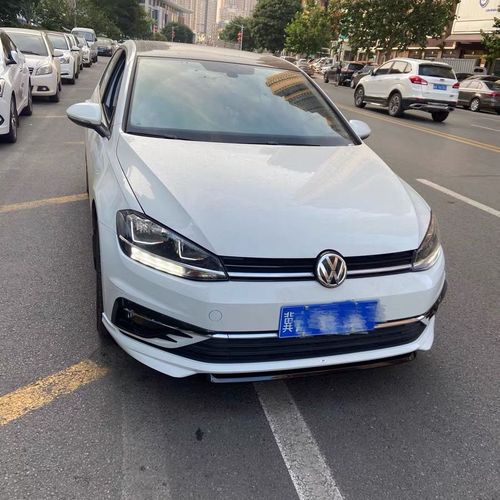 大众高尔夫7/7.5前唇前铲小包围golf7改装一体式小包围简易加装