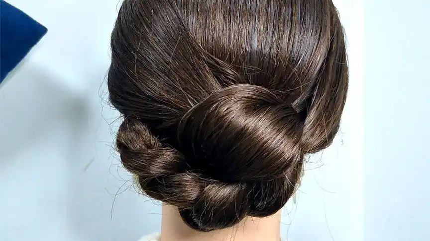 30到50岁女人端庄盘发技巧,发型优雅还百搭,很好学哦