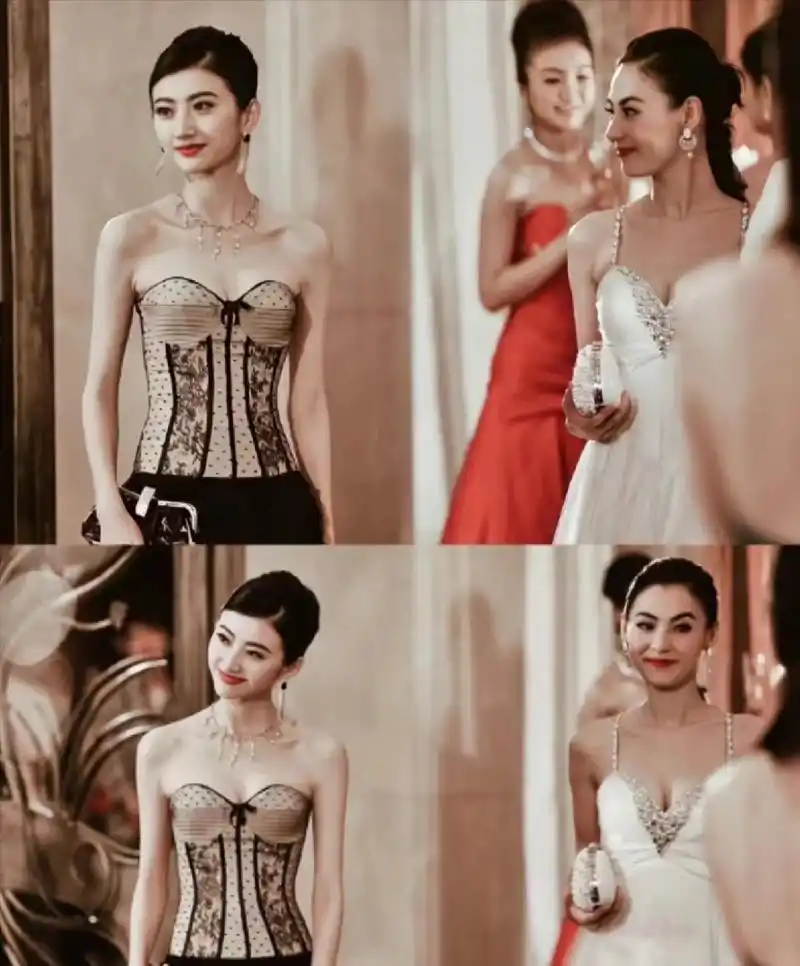 景甜和张柏芝同框:一个青涩,一个成熟,"豪门姐妹"的既视感