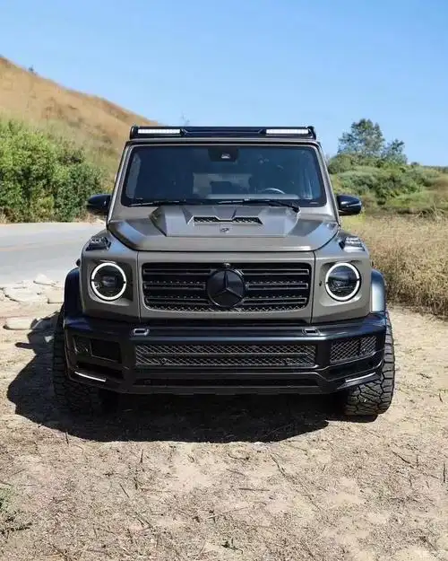 新款g500升级越野行李架备胎架巴博斯顶灯巴博斯