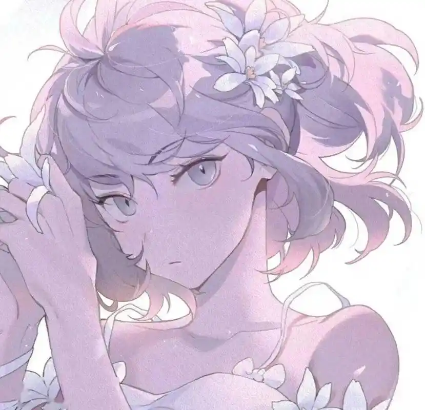 动漫女生头像干净的浅色系绝美动漫头像