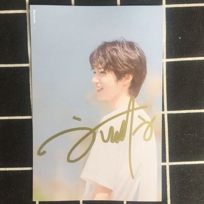 刘耀文亲笔签名照刘耀文签名照送女朋友送同学刘耀文周边毕业礼物