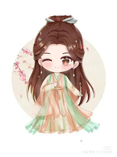 是我100粉丝的福利～ 几张我们白浅姑姑的q版图片