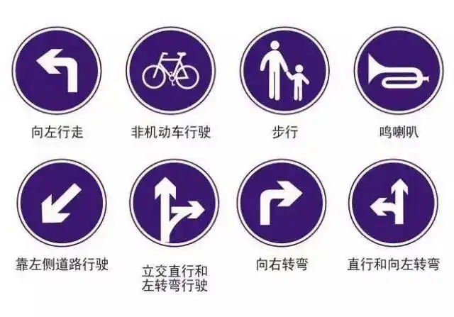 教孩子认识交通指示标志牌